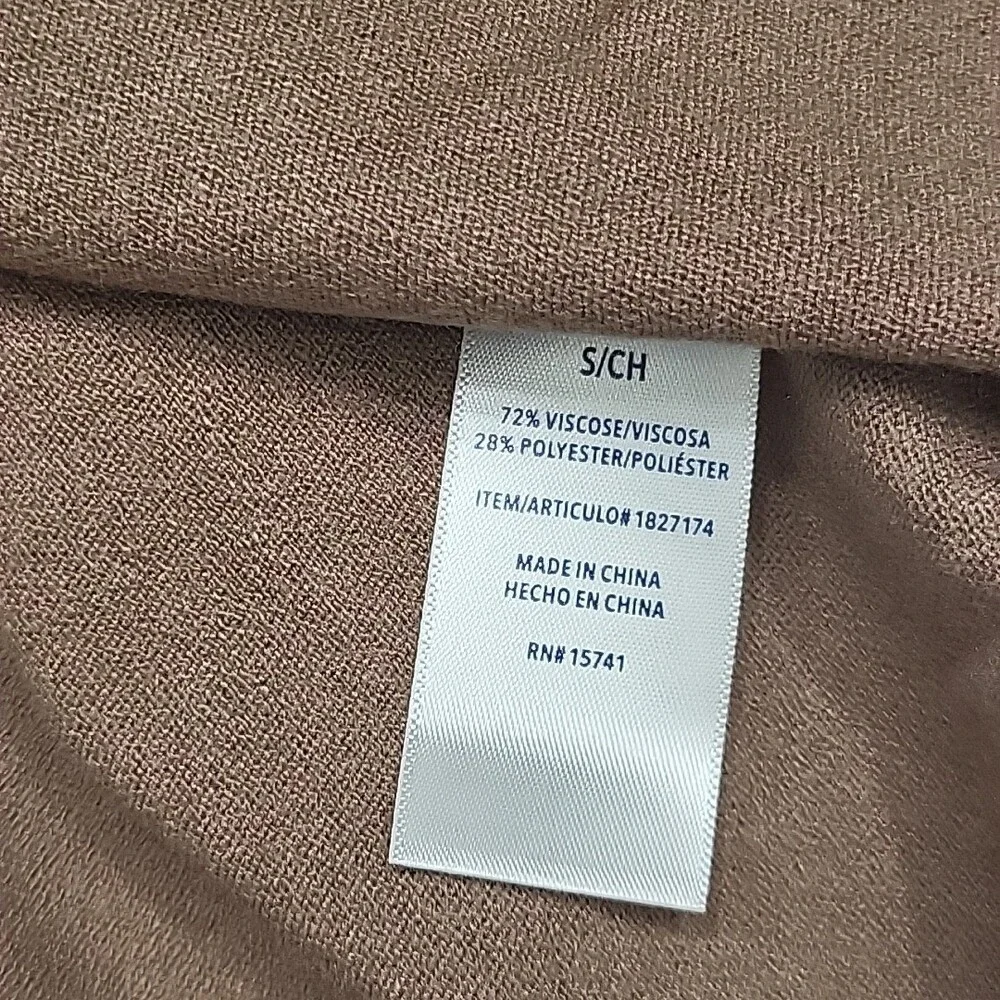 Splendid Taupe Boxy Short Sleeve Knit Top